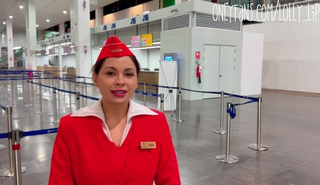 Стюардесса оформила мужику первый класс в своей киске