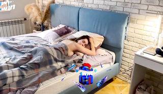 Пасынок выебал спящую мачеху Alina Rai в киску