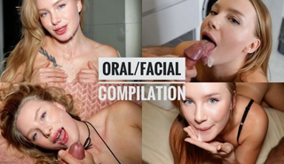 Горячая подборка спермы на лицо и ротик